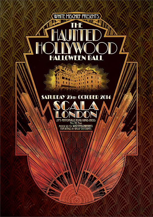 Front of flyer for White Mischief